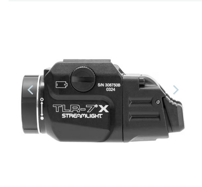 Streamlight TLR-7 X Multi-Fuel Tactical Weapon Light - 500 Lumens - CR123A - Black