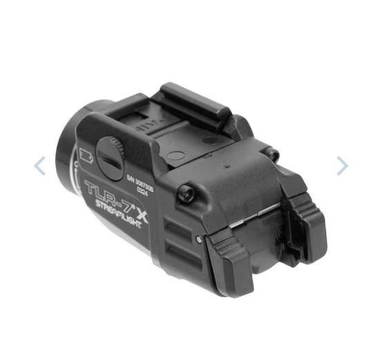 Streamlight TLR-7 X Multi-Fuel Tactical Weapon Light - 500 Lumens - CR123A - Black