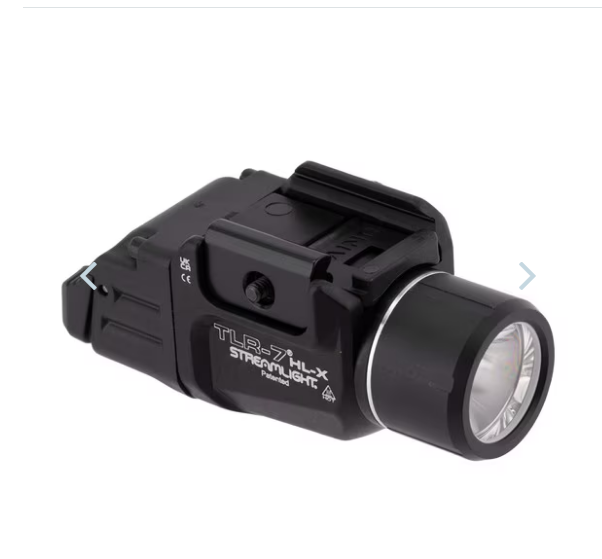 Streamlight TLR-7 HL-X Multi-Fuel Tactical Weapon Light - 1000 Lumens - Rechargeable SL-B9 - Black