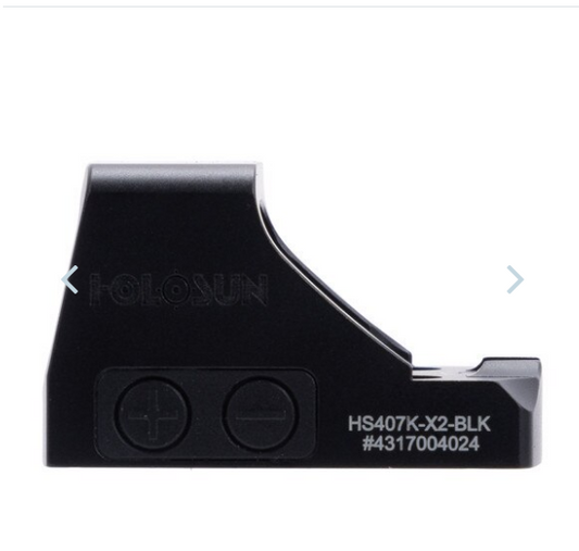 Holosun HS407K-X2 BLACKOUT Pistol Red Dot Sight - 6 MOA