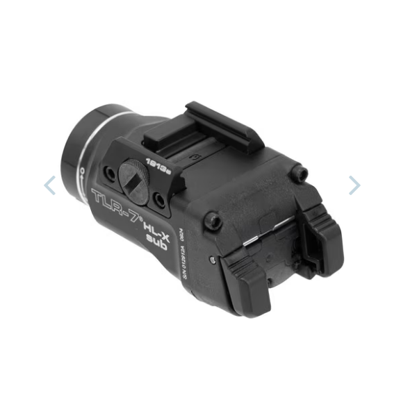 Streamlight TLR-7 HL-X Sub Multi-Fuel Ultra Compact Pistol Light - 1913 - 1000 Lumens - Rechargeable SL-B9 - Black